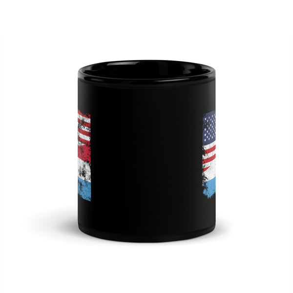 Luxembourg USA Flag Mug