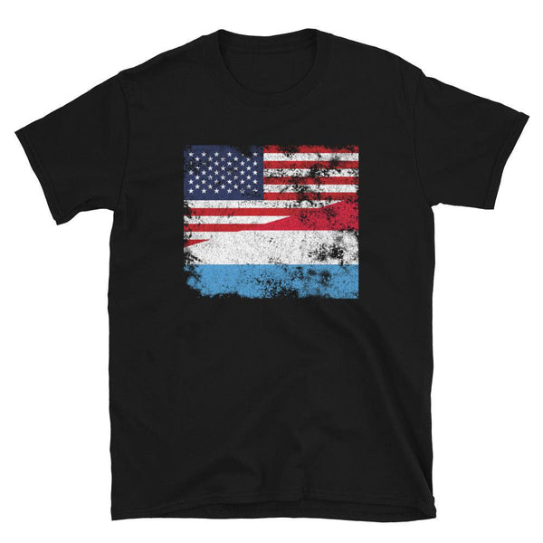 Luxembourg USA Flag T-Shirt