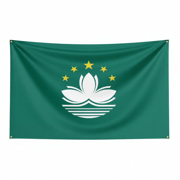 Macau Flag - 90x150cm(3x5ft) - 60x90cm(2x3ft)