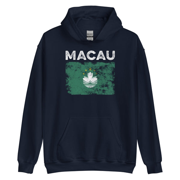 Macau Flag Distressed - Macanese Flag Hoodie