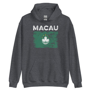 Macau Flag Distressed - Macanese Flag Hoodie