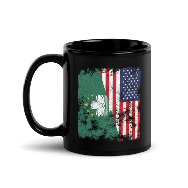 Macau USA Flag - Half American Mug