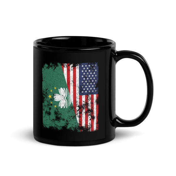 Macau USA Flag - Half American Mug