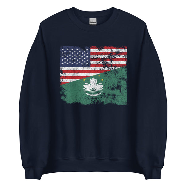 Macau USA Flag Sweatshirt