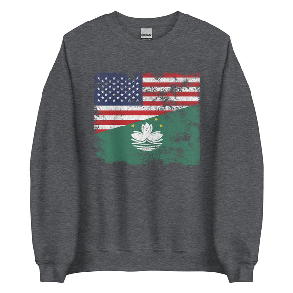 Macau USA Flag Sweatshirt