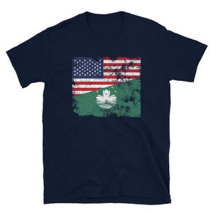 Macau USA Flag T-Shirt