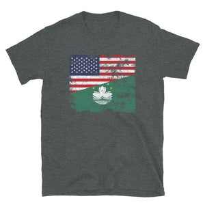 Macau USA Flag T-Shirt