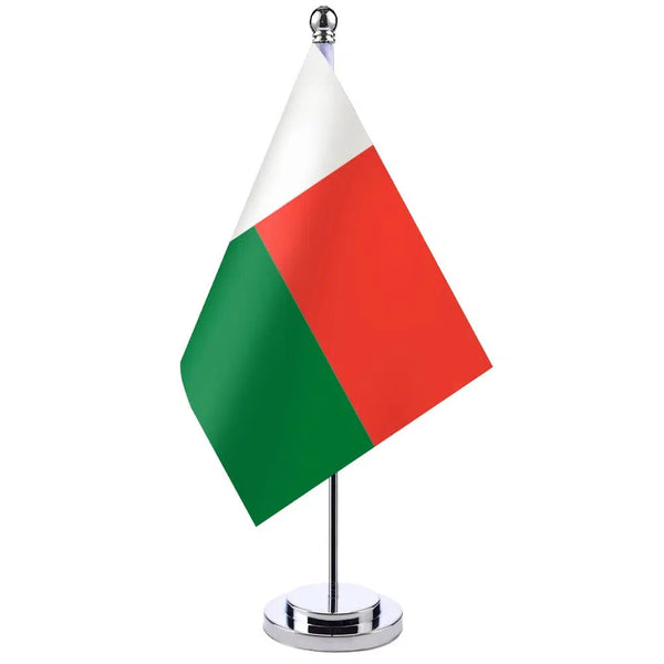 Madagascar Desk Flag - Small Office Table Flag