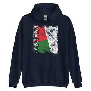 Madagascar Flag - Distressed Flag Hoodie