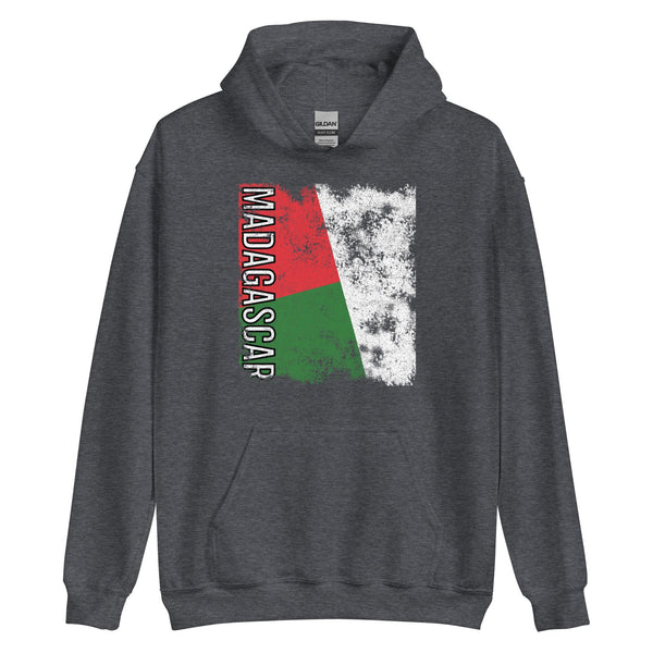 Madagascar Flag - Distressed Flag Hoodie