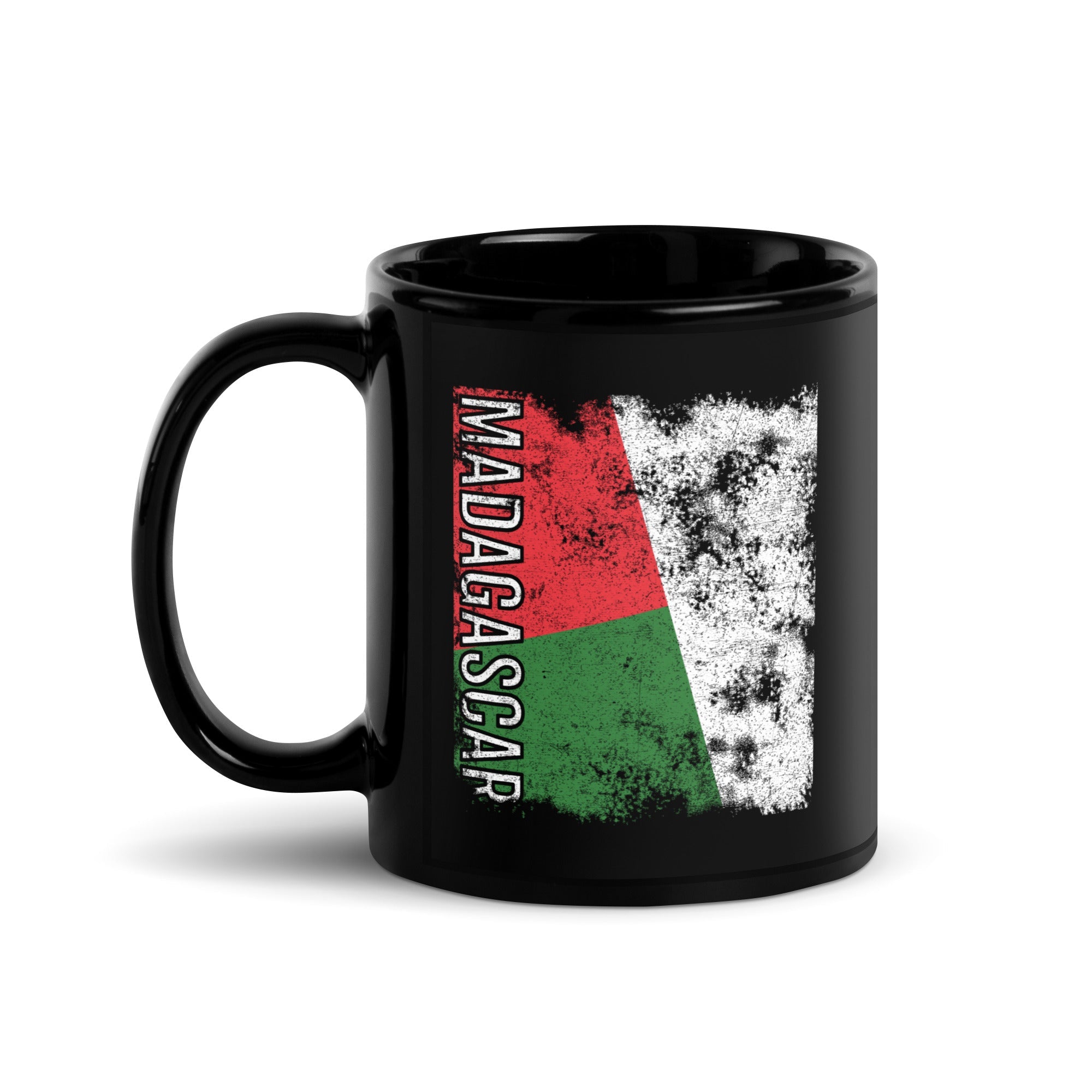 Madagascar Flag - Distressed Flag Mug