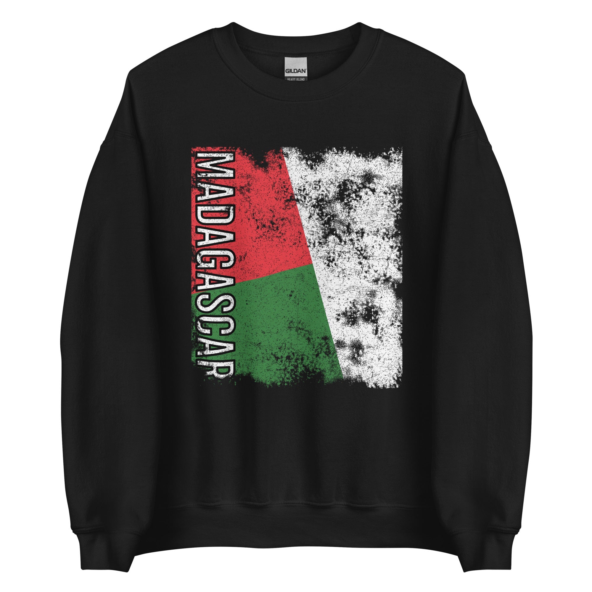 Madagascar Flag - Distressed Flag Sweatshirt