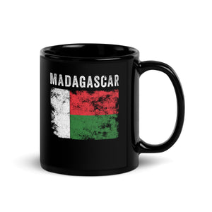 Madagascar Flag Distressed Malagasy Flag Mug