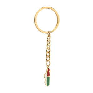 Madagascar Flag Map Keychain