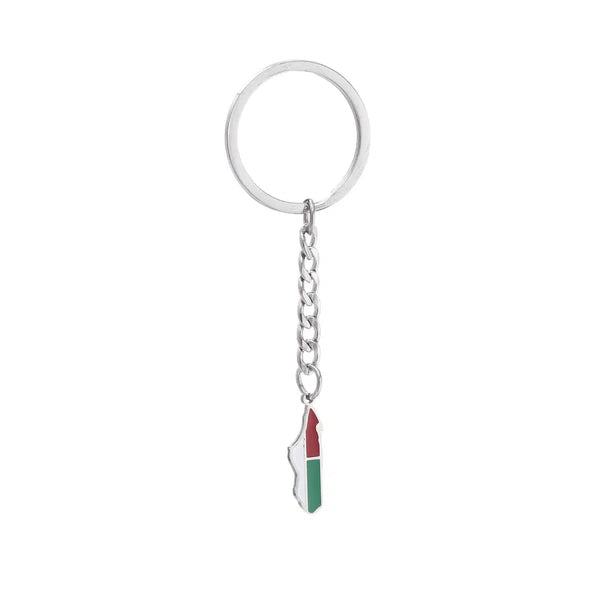 Madagascar Flag Map Keychain