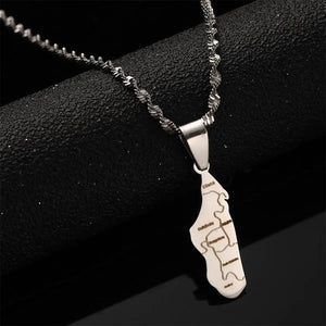 Madagascar Map Necklace