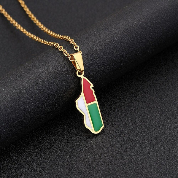 Madagascar Map Necklace