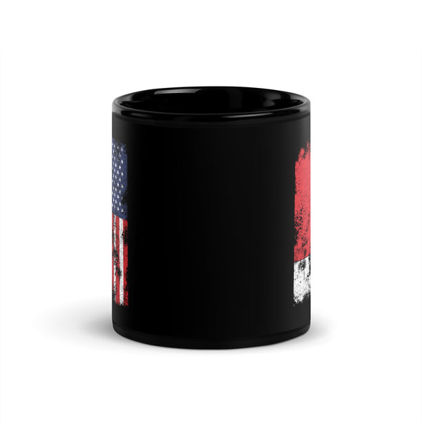 Madagascar USA Flag - Half American Mug