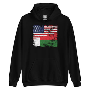 Madagascar USA Flag Hoodie