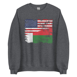 Madagascar USA Flag Sweatshirt