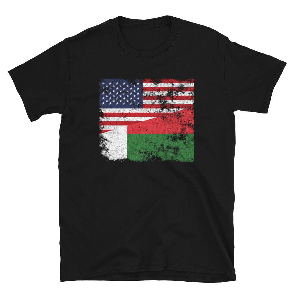 Madagascar USA Flag T-Shirt