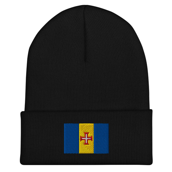 Madeira Flag Beanie - Embroidered Winter Hat