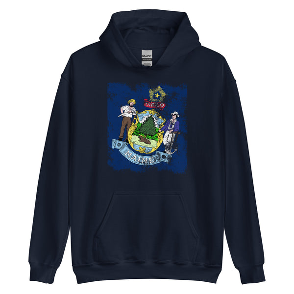 Maine State Flag Hoodie