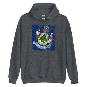 Maine State Flag Hoodie