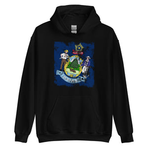 Maine State Flag Hoodie