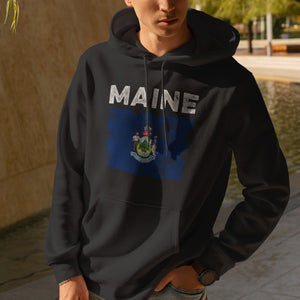 Maine State Flag Hoodie
