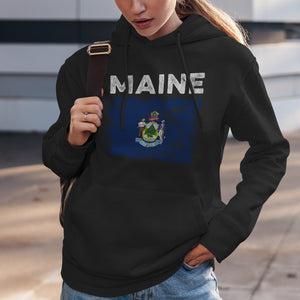 Maine State Flag Hoodie