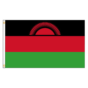 Malawi Flag - 90x150cm(3x5ft) - 60x90cm(2x3ft)