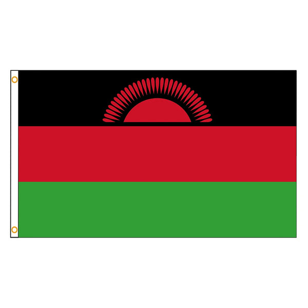 Malawi Flag - 90x150cm(3x5ft) - 60x90cm(2x3ft)