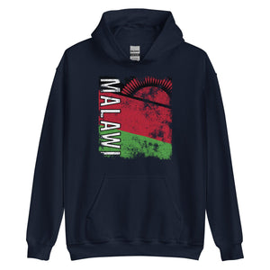 Malawi Flag - Distressed Flag Hoodie