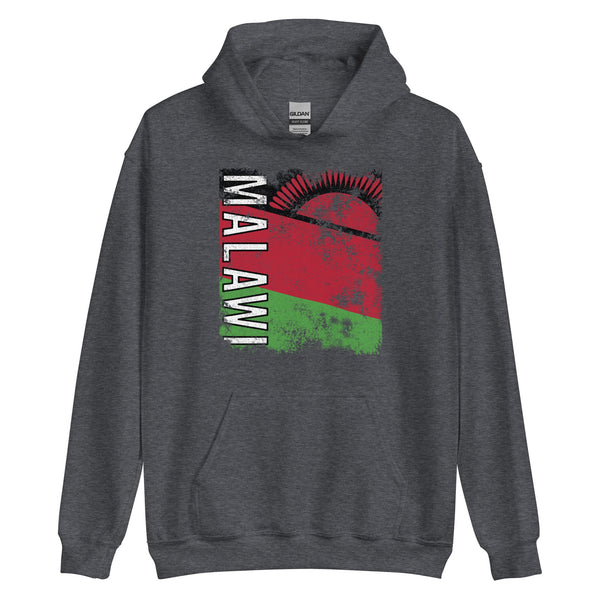 Malawi Flag - Distressed Flag Hoodie