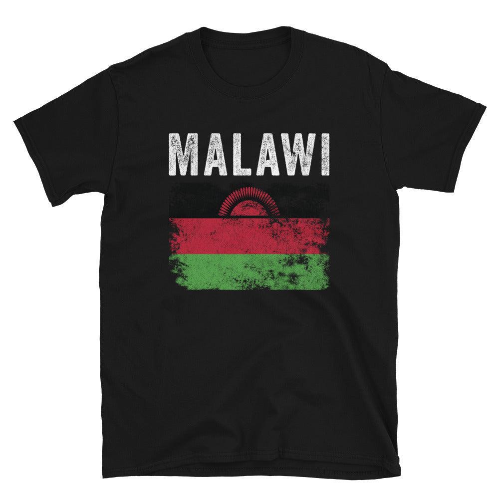 Malawi Flag Distressed - Malawian Flag T-Shirt