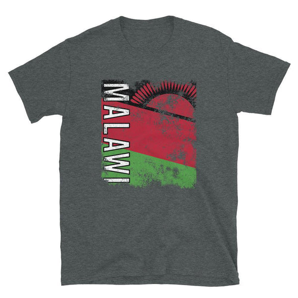 Malawi Flag Distressed T-Shirt