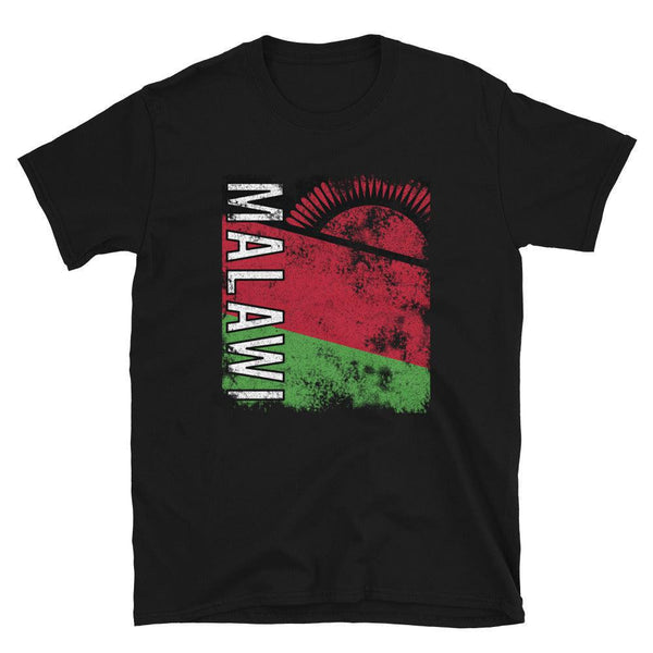 Malawi Flag Distressed T-Shirt