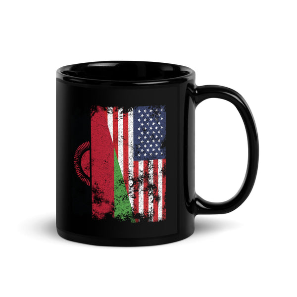 Malawi USA Flag - Half American Mug