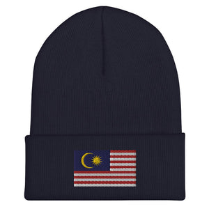 Malaysia Flag Beanie - Embroidered Winter Hat