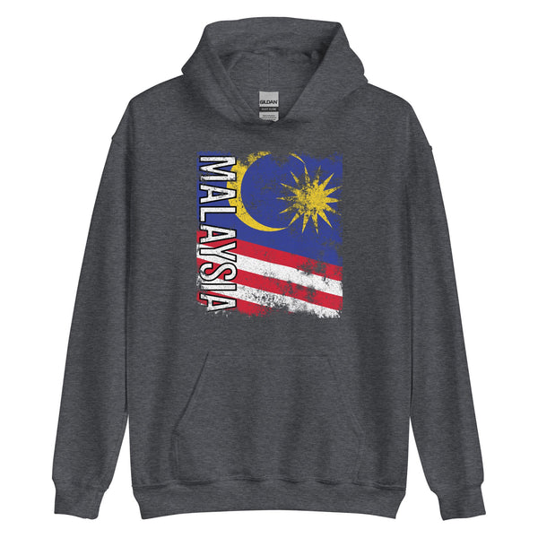 Malaysia Flag - Distressed Flag Hoodie