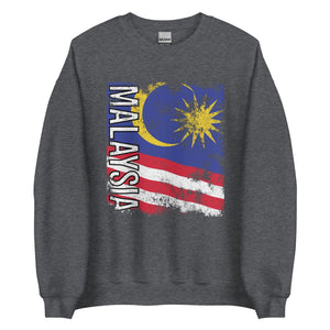 Malaysia Flag - Distressed Flag Sweatshirt