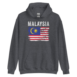 Malaysia Flag Distressed Malaysian Flag Hoodie