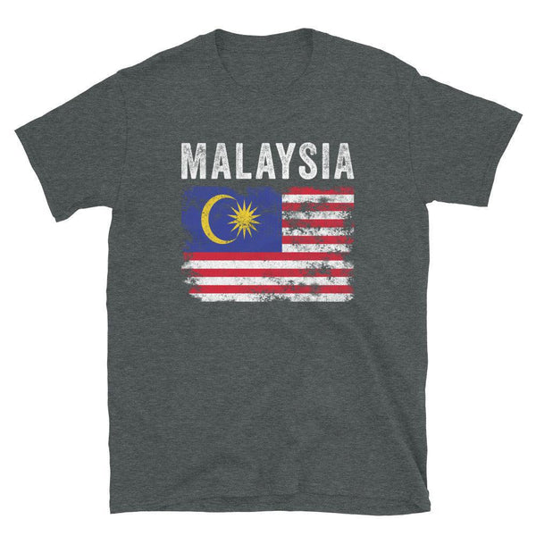 Malaysia Flag Distressed Malaysian Flag T-Shirt