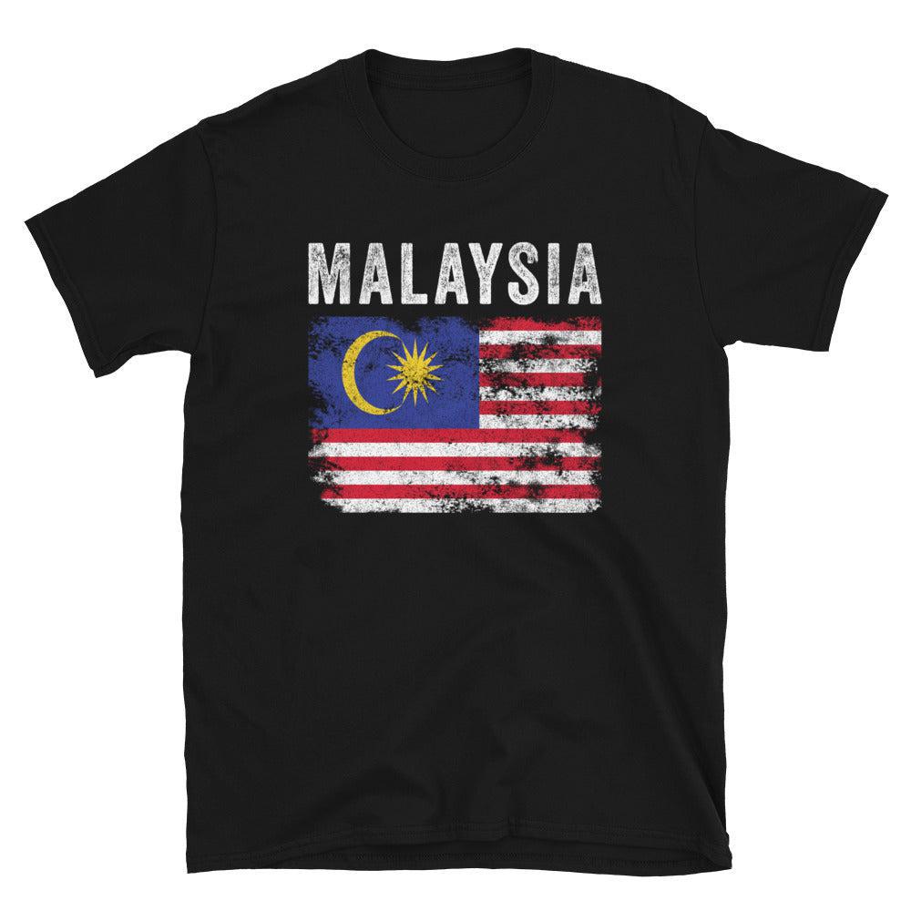 Malaysia Flag Distressed Malaysian Flag T-Shirt