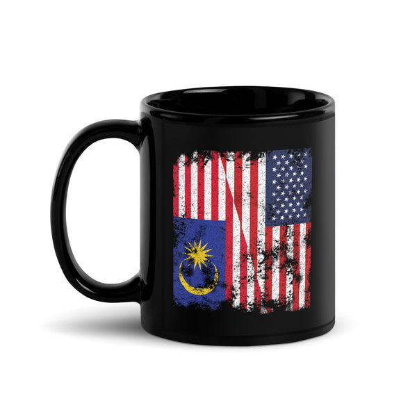 Malaysia USA Flag - Half American Mug