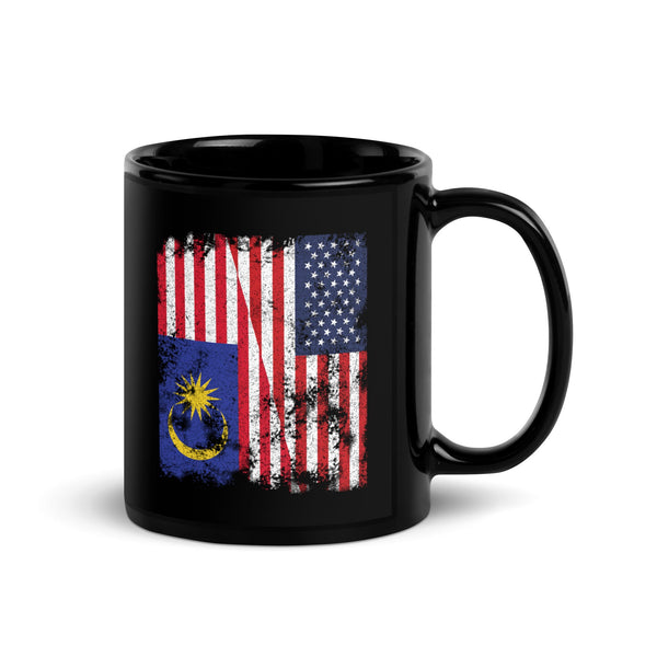 Malaysia USA Flag - Half American Mug