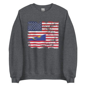 Malaysia USA Flag Sweatshirt