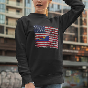 Malaysia USA Flag Sweatshirt