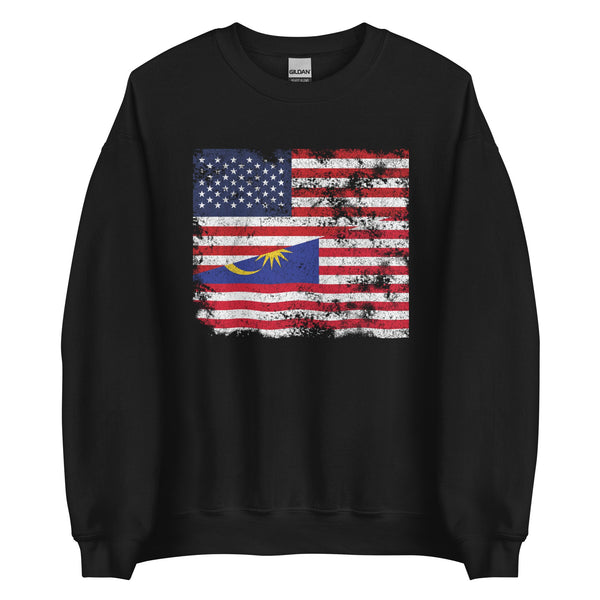 Malaysia USA Flag Sweatshirt